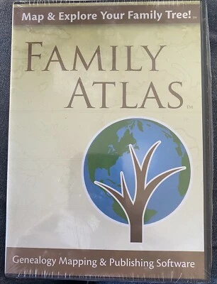Family Atlas, Software For Genealogy Mapping And Publishing New Sealed Package - Image 1 of 2