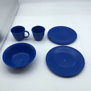 Step 2 Replacement Blue dishes Lot plates cup bowl - Picture 1 of 9