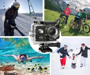 Action Camera 4K, Sports Cam Wifi, Ultra Full HD 16MP/12MP Wasserdicht 30 - Bild 1 von 8