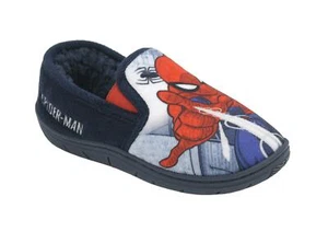 Kids Childs Boys Girls Marvel Ultimate Spiderman Serdan Slippers Sizes UK 8 - 2 - Picture 1 of 2