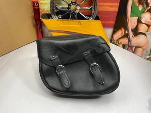 🔥Alforja lateral izquierda de cuero negra Harley Softail Fatboy OEM 98-07🔥 - Imagen 1 de 12