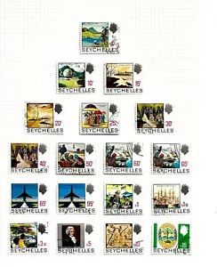 SEYCHELLES  (A7-25) 1969 SG262-79 PICTORIAL SET OF 18 EXCELLENT  FINE USED  - Picture 1 of 1