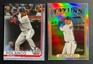 2019-21 Topps Baseball Jorge Polanco Lot - (2) Cards / BOTH #’d - Picture 1 of 5