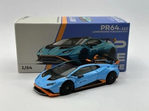 1/64 NEW Pop Race Lamborghini Huracan STO Blue PR64-110 - Picture 1 of 3