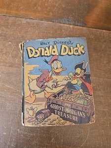 DE COLECCIÓN 1946 WHITMAN BETTER LITTLE BIG BOOK DONALD DUCK GHOST TREASURE DISNEY - Imagen 1 de 15