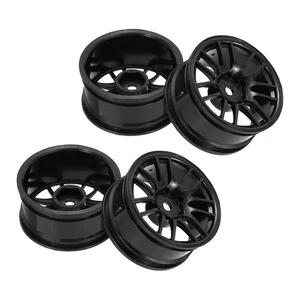 4 pezzi cerchi in plastica per auto radiocomandata scala 1/10 14 artigli per auto da turismo RC Drift - Foto 1 di 6