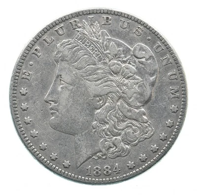 Temprano - Dólar de plata Morgan de 1884 - Moneda estadounidense al 90% *083 Foto 1 de 3