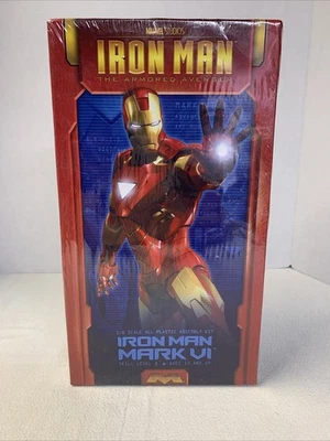 Iron Man Mark VI Armored Avenger 1/8 Model Kit Moebius Models Marvel Studios NEW - Image 1 of 3