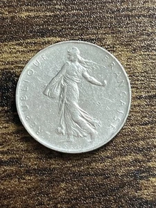 1969 France 1 One Franc Nickel Pre-Euro The Seed Sower Actual Coin TB3285* - Picture 1 of 2