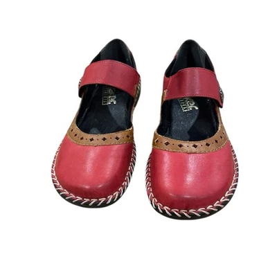 Pisos Rieker Antiestrés Rojo y Tostado Mary Jane Mary Jane Foto 1 de 4