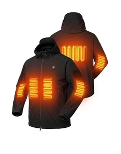 Heated Jacket For Men ANTARCTICA GEAR Winter Coat With 12V 16000mAh Battery Pack - Picture 1 of 8