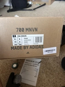 Adidas Yeezy Boost 700 MNVN Triple Black UK Size 8 - Picture 1 of 7