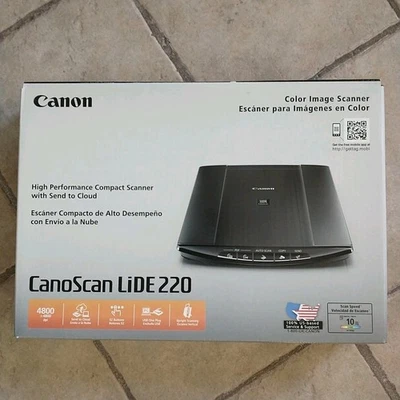 Canon CanoScan LiDE220 Performance Color Image Photo Document Scanner - Image 1 of 4