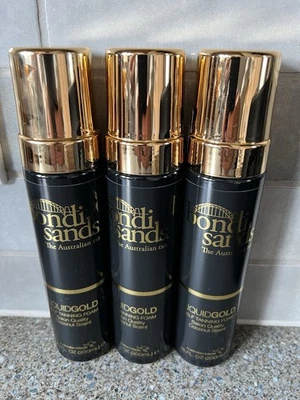 3 X Bundle Bondi Sands Liquid Gold Self Tanning Foam with coconut Scent Mouse