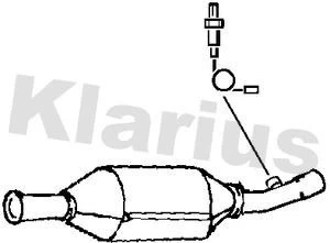 Exhaust Catalytic Converter Fits Toyota Corolla Yaris - Image 1 of 1
