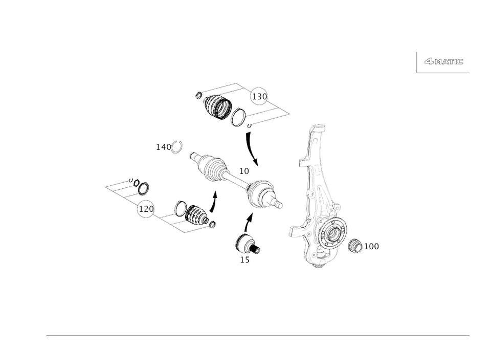 Kit Reparación Bota Original Mercedes-Benz 166-330-01-85 Foto 1 de 1