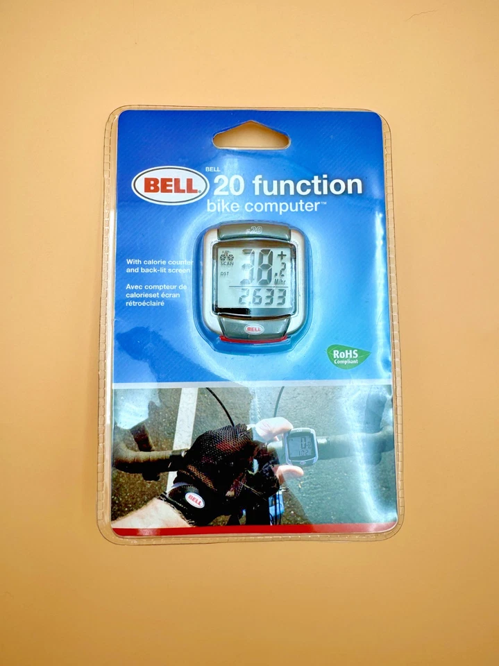 Bell 20 Function Bike Computer RoHS Compliant Calorie Counter Back Lit Screen - Image 1 of 2