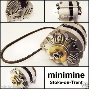 Classic Mini Alternator 60AMP With PULLEY, FAN & BELT GXE2297 24HR NEXT DAY POST - Picture 1 of 1