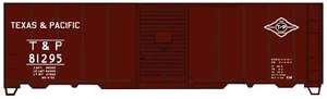 Accurail HO Gauge 40' AAR Single Door Steel Boxcar Kit - Texas & Pacific - Picture 1 of 2