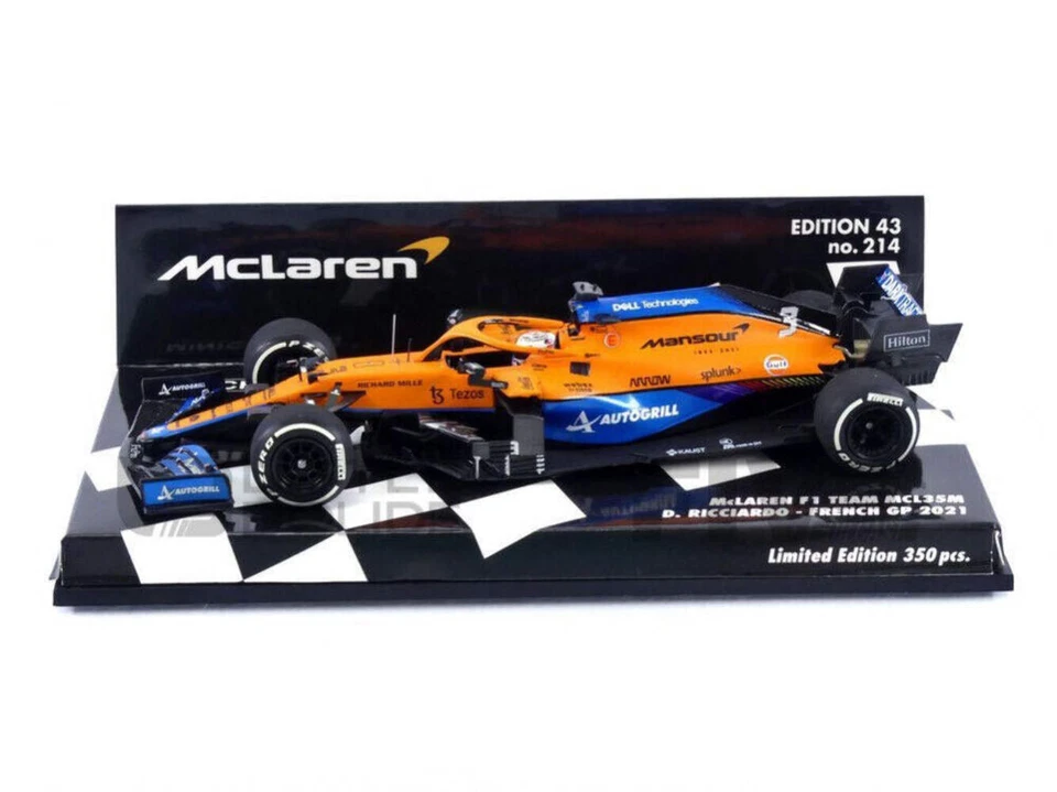 1:43rd McLaren F1 Team MCL35M Daniel Ricciardo French GP 2021 - Image 1 of 1