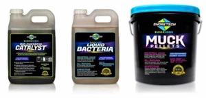3-in-1 Pond Muck Reducer Kit | Pellets, Clarifier, Catalyst | Black Pack - Picture 1 of 2