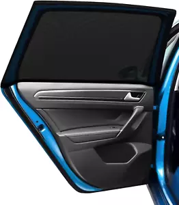 Baby Car Window Shades - 2 Pack UV Protection Mesh Covers, Universal Fit - Picture 1 of 7