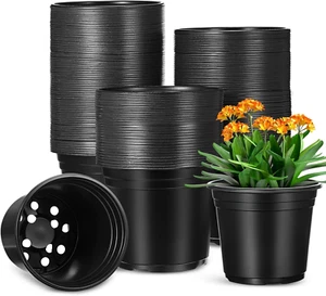 500 Pcs 6 Inch Plants Nursery Pots Flexible Seedling Pots Bulk Planting Pots - Picture 1 of 12