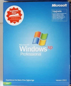Microsoft Windows XP Professional Rare Upgrade Academic version. NO KEY - Picture 1 of 3