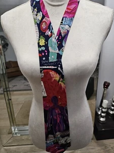 Vintage Tie Nicole Miller  1992 Physicians Doctor Medicine Necktie 100% Silk - Picture 1 of 7