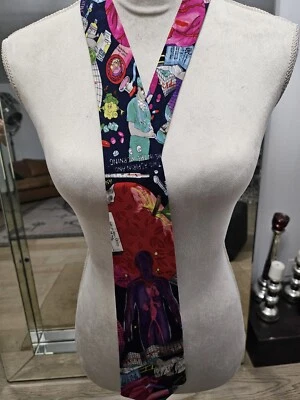 Vintage Tie Nicole Miller  1992 Physicians Doctor Medicine Necktie 100% Silk - Image 1 of 4