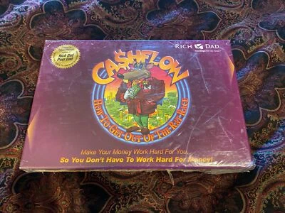 Jogo de tabuleiro CASHFLOW 101 pai rico pai pobre Robert Kiyosaki novo 2010 angustiado - Imagem 1 de 4