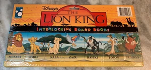 Vintage 1994 Disney's Le Roi Lion Board Livres de tableau imbriqués par souris fonctionne FS - Photo 1/2