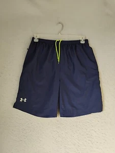 Under Armour pantaloncino uomo grande blu heat gear coulisse logo Activewear tasche - Foto 1 di 9