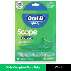 Selecciones completas de hilo dental Oral-B Glide, selecciones de hilo dental, alcance Outlast, 75 quilates, - Imagen 1 de 11
