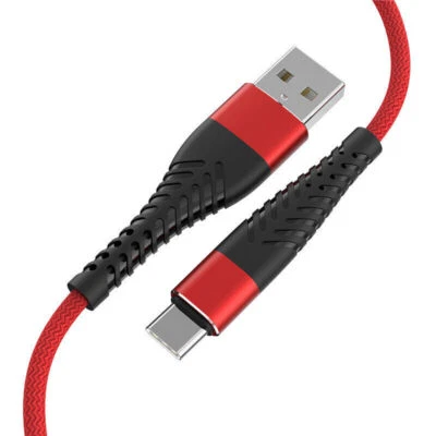 Braided USB Type-C USB-C to USB-A Fast Charge Cable Cord Charger Charging Sync - Image 1 of 4