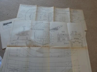 MODELLBOOTPLÄNE FÜR ANGELBOOTE UND EIN RETTUNGSBOOT - Bild 1 von 4