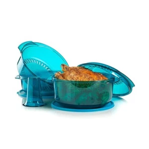 Brand New Tupperware TupperWave Stack Cooker Starter Set Peacock Blue Aqua - Picture 1 of 3