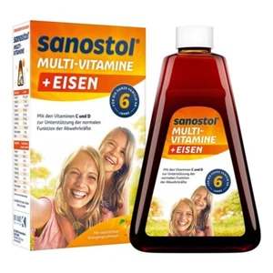 Sanostol plus Eisen Saft, 460 ml PZN 02171846 ✅ ab 6 Jahren ✅ - Picture 1 of 3