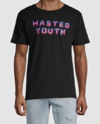 $40 Camiseta Wesc Para Hombre Negra Ajuste Regular Manga Corta Algodón Juvenil Desperdiciado Talla S Foto 1 de 3