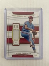 2022 Panini National Treasures Steve Carlton Biography Materials /25 - Phillies