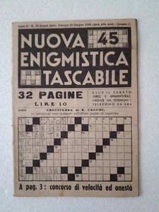Nuova Enigmistica Tascabile n.45 Giugno 1946 - Picture 1 of 1