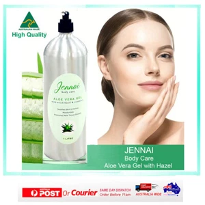 1L JENNAI ALOE VERA GEL ALOE VERA & Witch Hazel Calm Vitamin E Australian Made - Picture 1 of 2