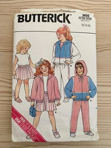 BUTTERICK 3650 Sewing Pattern Kids Toddler Top, Skirt Trs CUT Sizes 2-4 years - Picture 1 of 2