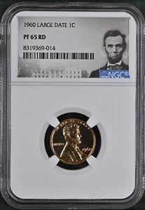 1960 Lincoln Cent 1C Large Date NGC PF65 RD - Picture 1 of 2