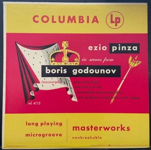 Ezio Pinza: Moussorgsky Scenes from Boris Godounov LP EX, 1949 Columbia ML 4115 - Imagen 1 de 6