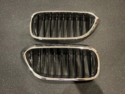 Juego de parrilla delantera OEM para BMW G30 serie 5 (530i 540i) 2017-20 (cromo) Foto 1 de 4