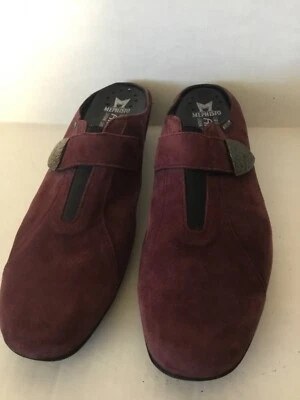 Zapatos Mephisto Merlot Rojo Air Jet Cuña Cuero 10.5 Sin Cordones Ajustable Hebilla Cómodos Foto 1 de 4