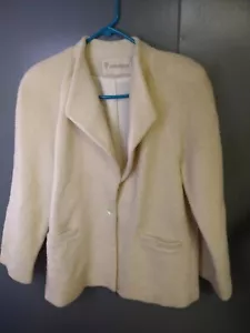 Vintage John Meyer Wool blend Overcoat Womens Sz 12 Shawl collar Classic Blazer - Picture 1 of 10