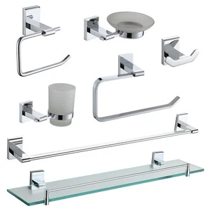 Chrome Wall Mounted Bathroom Storage Accessories Polished Stainless Steel Unity - Picture 1 of 11