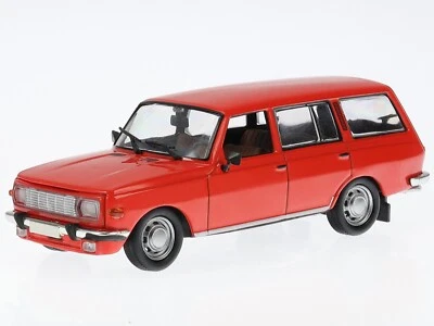 Wartburg 353 station wagon rosso DDR Ostalgie modello di auto 7230024 Atlas 1:43 - Immagine 1 di 4